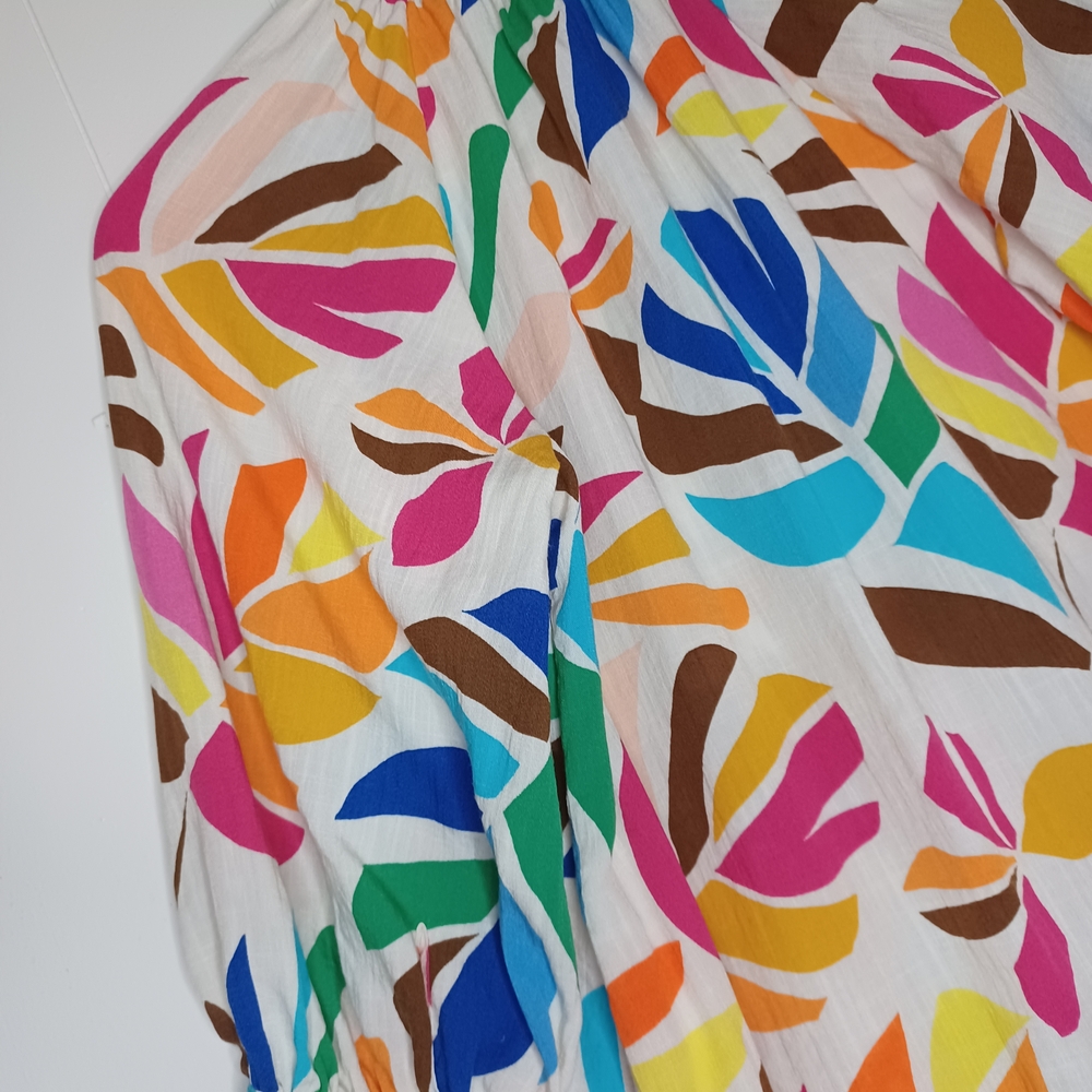 Tabitha Multicolor Leaf Pattern Tunic - image 7